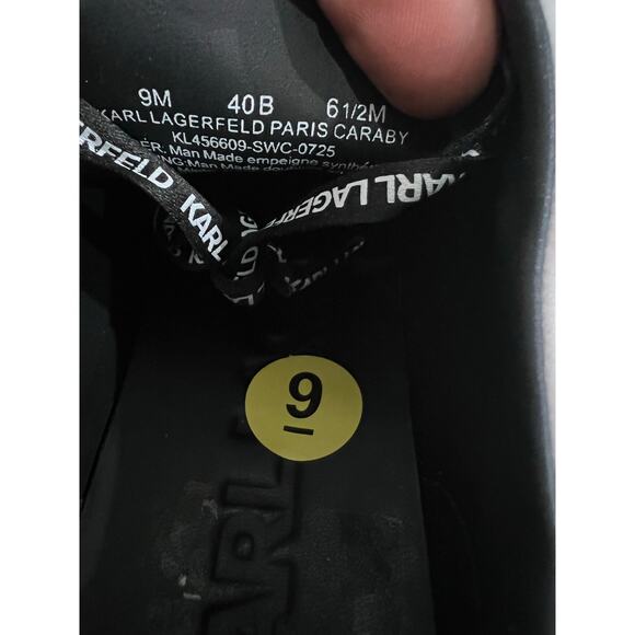 Karl Lagerfeld Paris Caraby Women’s 6.5 Sneakers White Black KL456609 - Picture 10 of 12